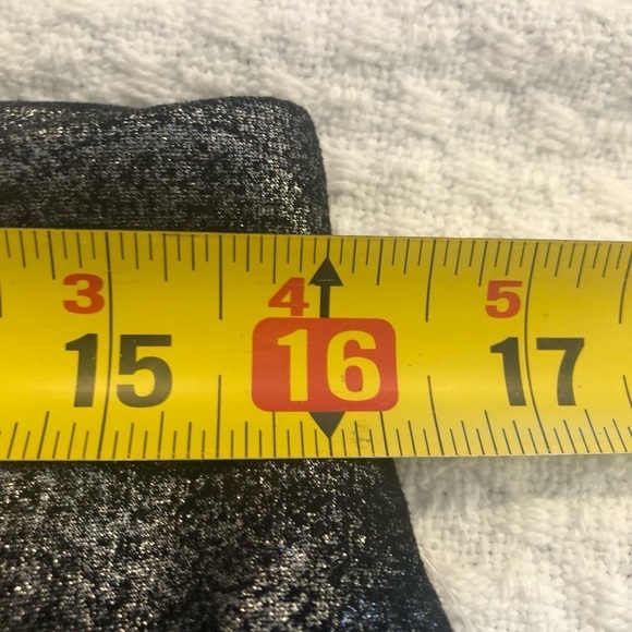 Jolie & Joy/ NWT/ pull on pants/ black and silver shimmer/ L - Picture 11 of 14